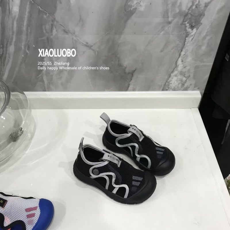 Children'S Shoes Korean Style Boy'S Letter Single Net Comfortable Beach Shoes 2025 Summer Baby'S Lightweight All-Match Sports Sandals - Image 4