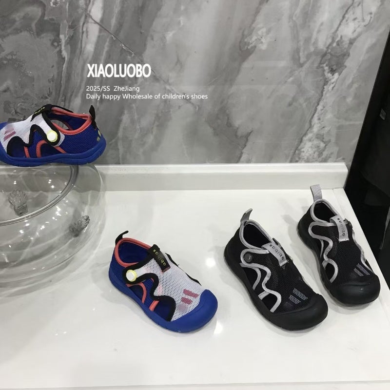Children'S Shoes Korean Style Boy'S Letter Single Net Comfortable Beach Shoes 2025 Summer Baby'S Lightweight All-Match Sports Sandals - Image 3