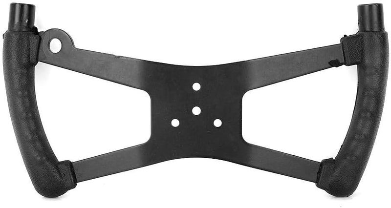 woobles Auto Steering Wheel,H Style Steering Wheel Black for Racing Kart Go Cart Auto Modification Accessory - Image 1
