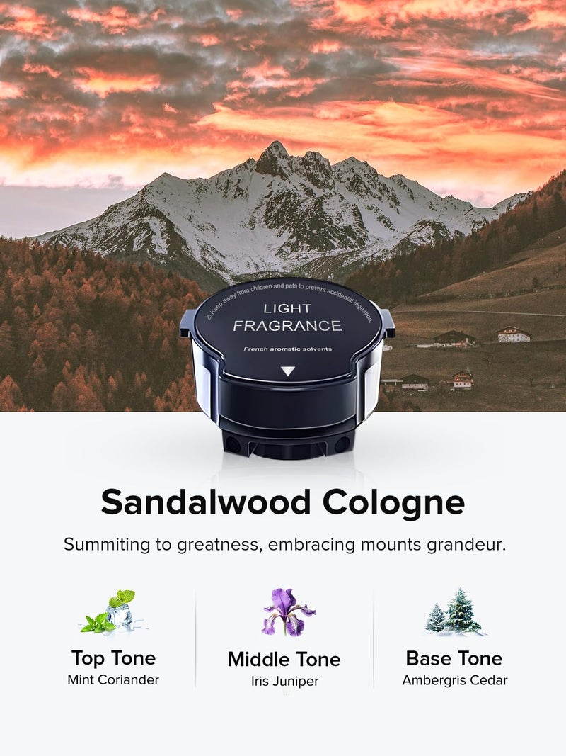 Ceeniu CF8 Scenic Fragrance (Woody Scent: Sandalwood Cologne) refill - 1200 Sprays, Natural French Fragrance, CF8 Car Aroma Diffuser - Image 2