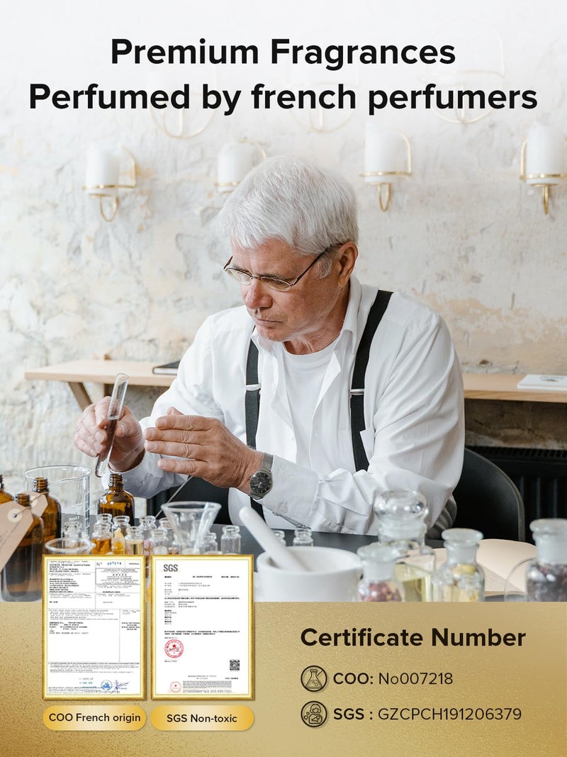 Ceeniu CF8 Scenic Fragrance (Woody Scent: Sandalwood Cologne) refill - 1200 Sprays, Natural French Fragrance, CF8 Car Aroma Diffuser - Image 4