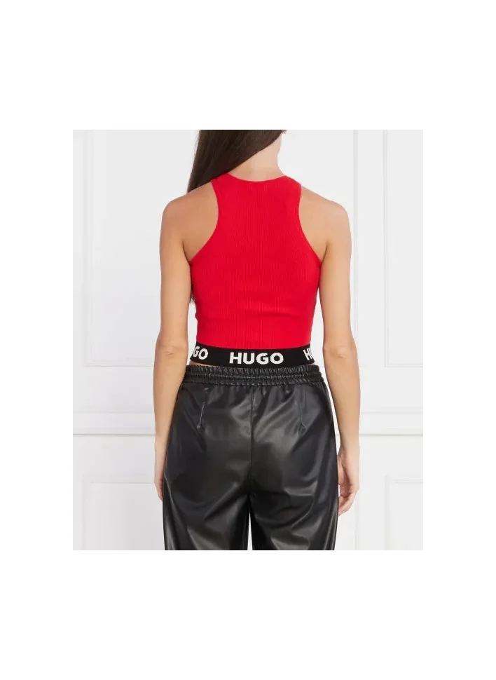 HUGO Logo Band Knitted Tank Top