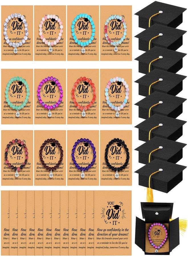 تونديامو مجموعة هدايا تخرج من تونديمو (12 مجموعة): أساور بوصلة التخرج، بطاقات هدايا، علبة هدايا، بطاقات تهنئة ملهمة للتخرج، هدية تخرج للجامعات لخريجي عام 2025 من المرحلة الثانوية. - Image 1