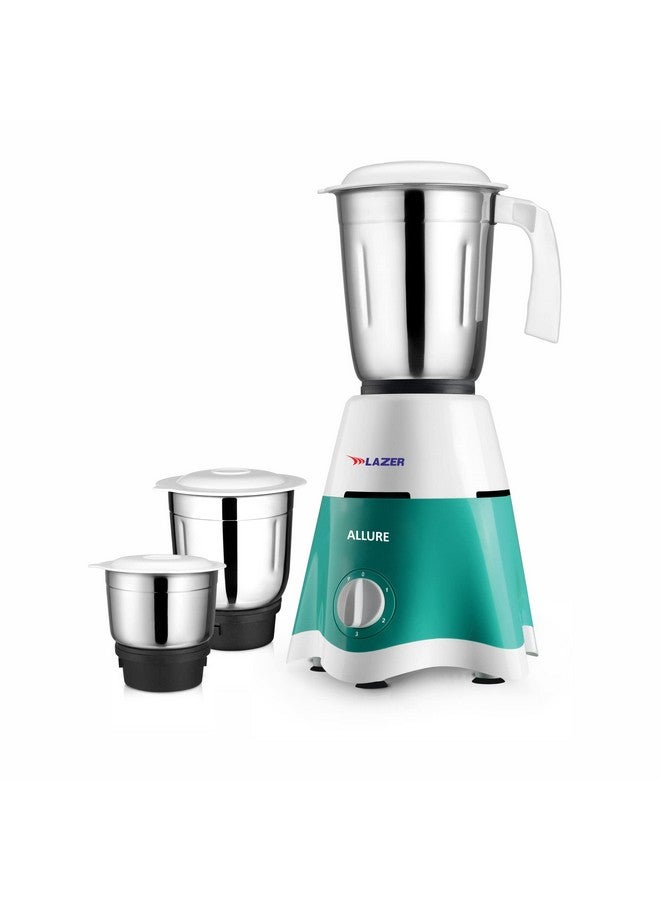 Lazer Allure 3 jars 500W Mixer Grinder (Aquamarine) - Image 1
