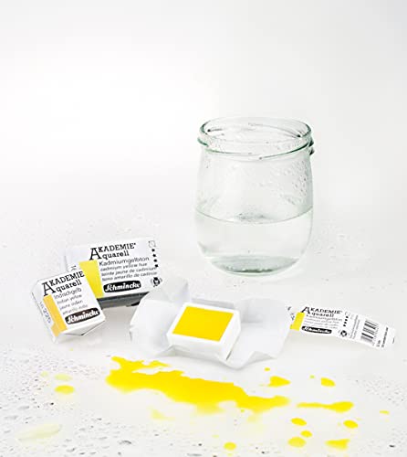 Schmincke - AKADEMIE®AQUARELL Watercolor Compact Color Box, Basic Assortment 12 x 1/2 Pans, 75 112 097, Metal Box, Highly lightfast Colors, fine Artists' Watercolors - Image 3