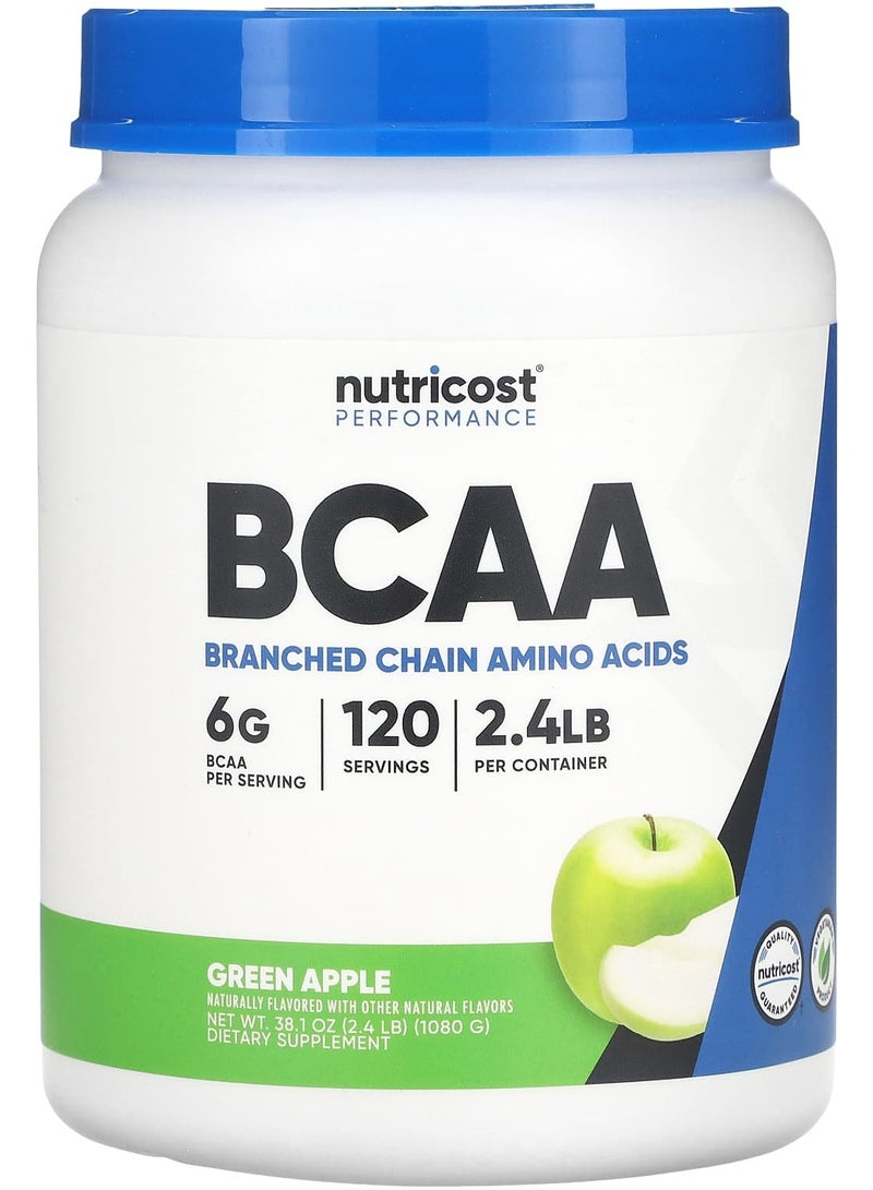 Performance, BCAA, Green Apple, 2.4 lb (1,080 g)