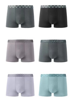 Zeemey 6 Pack Men’s Sort Boxer Briefs & Trunks,Breathable Stretch Cotton Moisture-Wicking Underwear,Modern Fit Low Rise