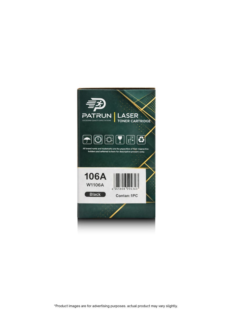 خراطيش حبر متوافقة 106A باترون W1106A لطابعات HP ليزر 107a 107w MFP 135a 135ag 135w 135wg 137fnw 137fwg - Image 3