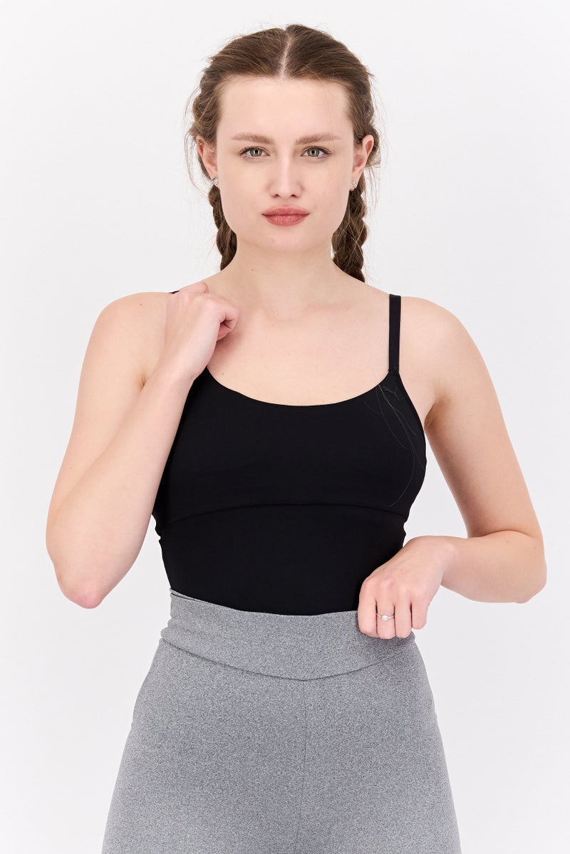 PUMA بدلات رياضية نسائية بدون أكمام مناسبة، سوداء - Image 1