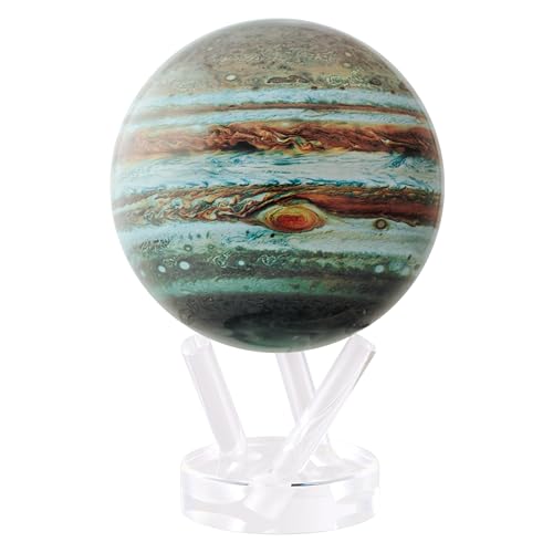 MOVA Jupiter Globe 4.5” – Solar-Powered Rotating Planet Display for Desk or Shelf | No Batteries or Wires | Floating-Style Space Decor - Image 1
