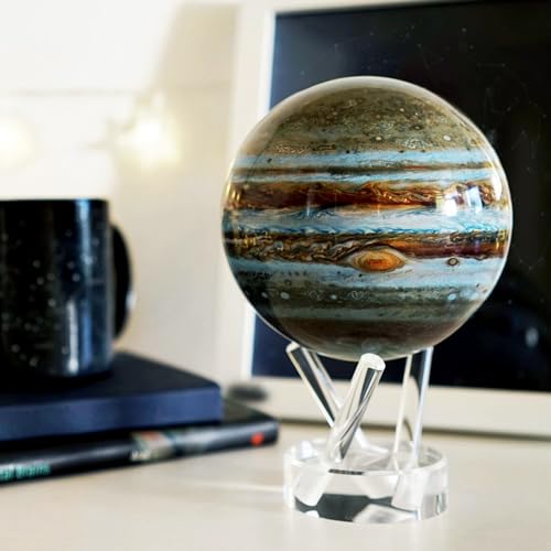 MOVA Jupiter Globe 4.5” – Solar-Powered Rotating Planet Display for Desk or Shelf | No Batteries or Wires | Floating-Style Space Decor - Image 2