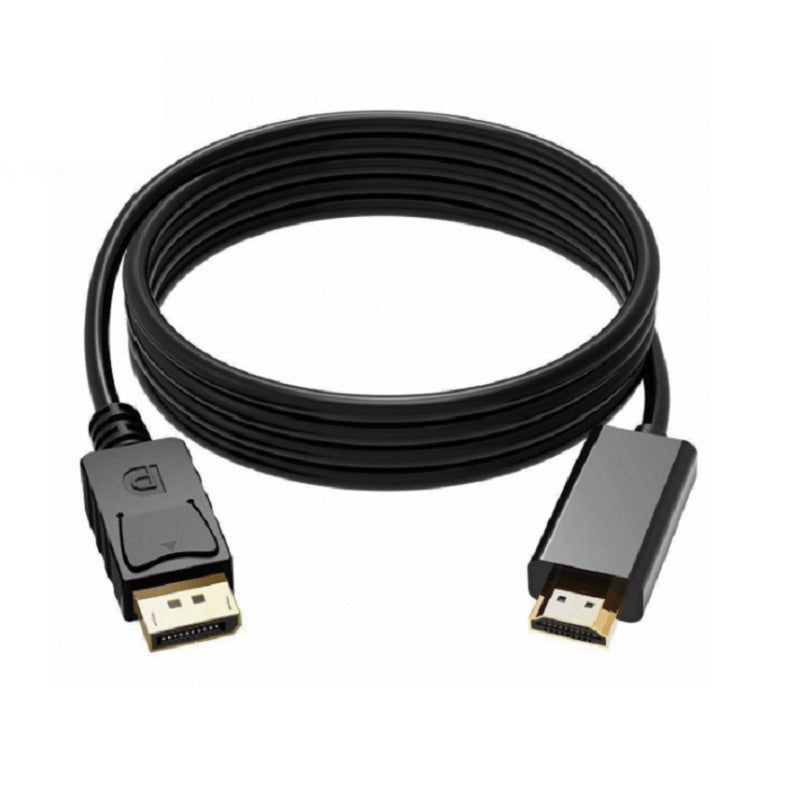 1080P 4K*2K DisplayPort to HDMI Cable 1.8m Support 1080p Black 
