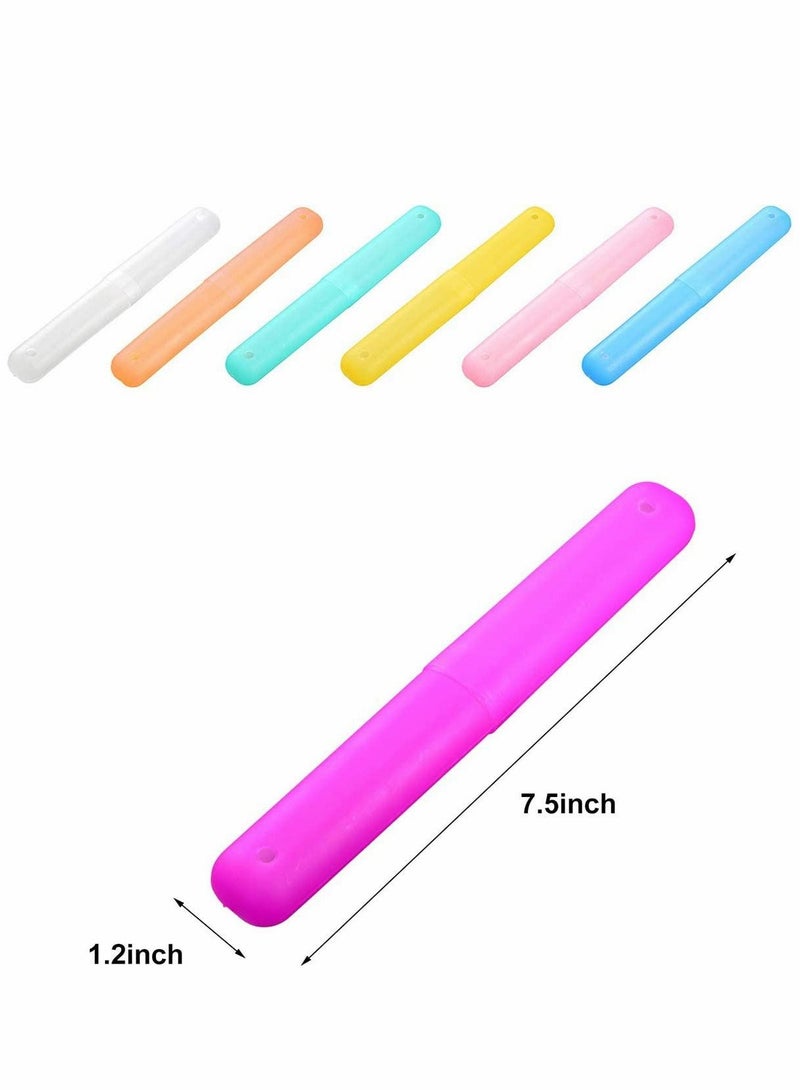 Plastic Toothbrush Storage Box Set with Protective Head Covers 14 Pieces - Image 5
