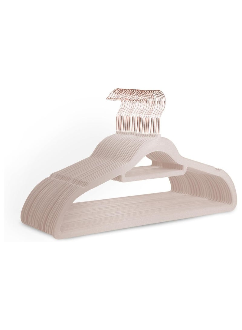 Beauenty Hangers 20 Pack - Non-Slip Clothes Hangers with Tie Bar & 360° Hook - Durable & Sturdy, Space-Saving Wardrobe Organisers for Suits, Jackets & Clothes- Home Storage Solution - Image 1