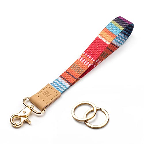 EcoVision Keychain Lanyard for Keys, Wristlet Key Chain for Women, Key Holder Lanyards with 2 keyrings - Image 1