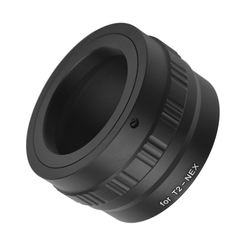 حلقة محول قاعدة عدسة معدنية T2-NEX - محول عدسة قاعدة T/T2 بديل لكاميرات Sony NEX-7/NEX-6/NEX-5/NEX-5C/NEX-5N/NEX-5R/NEX-5T/NEX-3/NEX-C3/NEX-F3/NEX-3N بدون مرآة من نوع قاعدة NEX E - Image 1