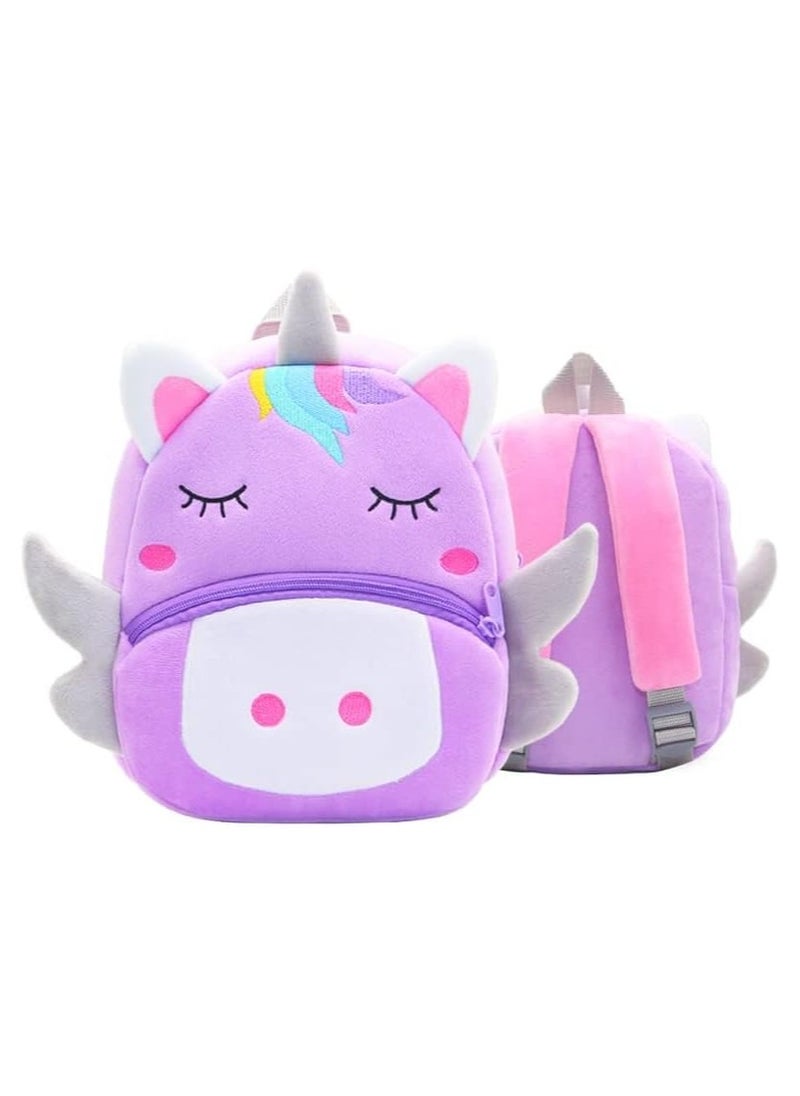 KAKOO - Toddler Kids Backpacks Cute Plush Animal Backpack,Mini School Bag for Kids Age 2-6 Years - Image 1