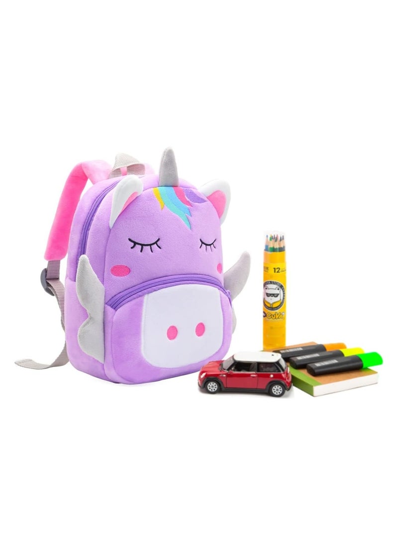 KAKOO - Toddler Kids Backpacks Cute Plush Animal Backpack,Mini School Bag for Kids Age 2-6 Years - Image 1
