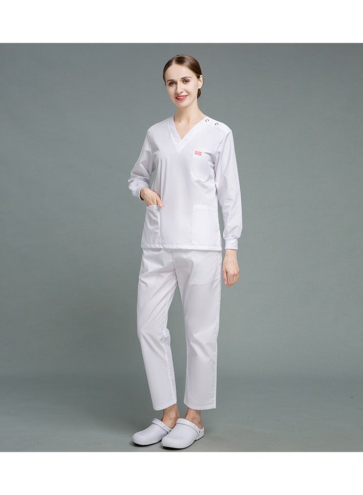 KUYING New Summer Thin Nurse Uniform Split Set Medical Work Uniform  - Image 1