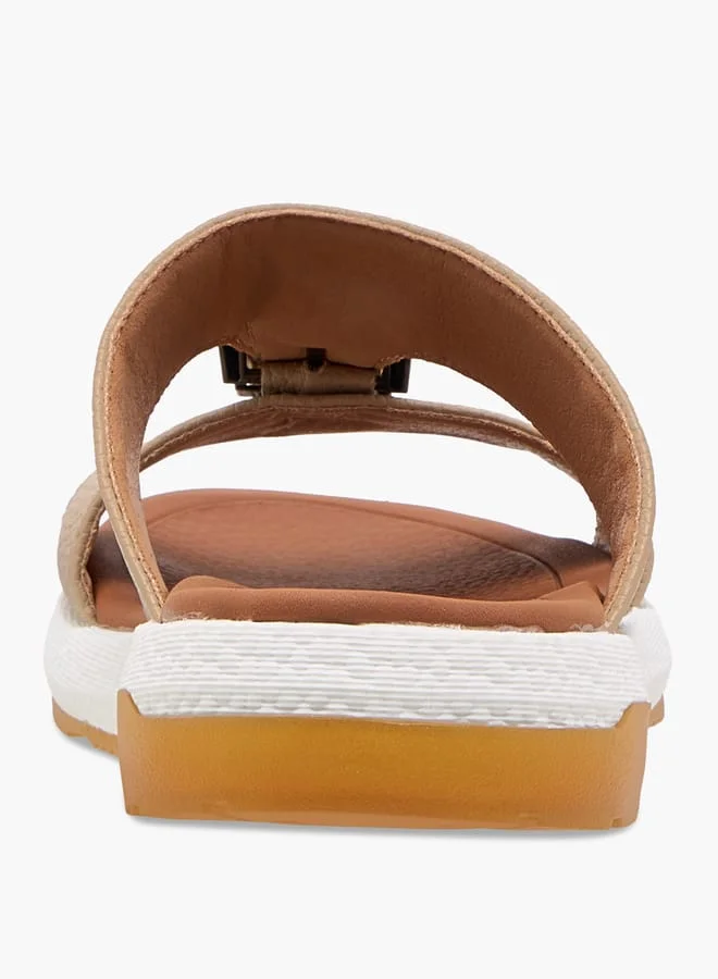 Le Confort Boys Textured Arabic Sandals with Buckle Detail