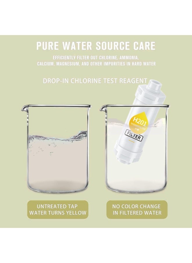 Shower Filter Head with Lemon Vitamin C    - Aromatherapy Hard Water Softener, Chlorine & Rust Remover | Purifying Filtered Shower Head | Prevents Dry Skin & Hair Loss, Essential Oil Infuser - Image 5