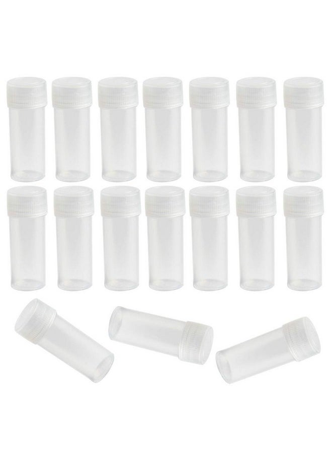 SBYURE - 120 Pieces 5 Ml Plastic Sample Bottles Vial Storage Mini Clear Storage Case With Lid Vial Storage Container Test Tube For Small Items - Image 1