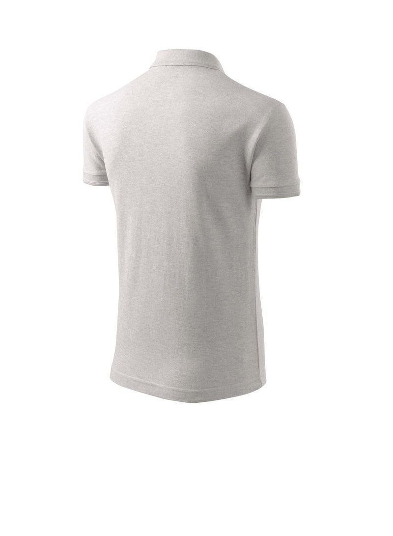 برينت شوب فور مي البالغين الأساسية جنس واحد بولو قصيرة الأكمام tshirt 220 gsm رمادي فاتح - Image 5