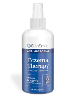 SkinSmart Antimicrobial SkinSmart antimicrobial eczema therapy with hypochlorous acid removes bacteria so skin can heal for adults kids and seniors 8 ounce clear spray - Packing May Vary  - Image 1