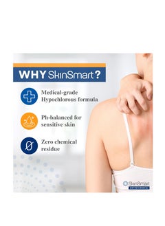 SkinSmart Antimicrobial SkinSmart antimicrobial eczema therapy with hypochlorous acid removes bacteria so skin can heal for adults kids and seniors 8 ounce clear spray - Packing May Vary  - Image 4