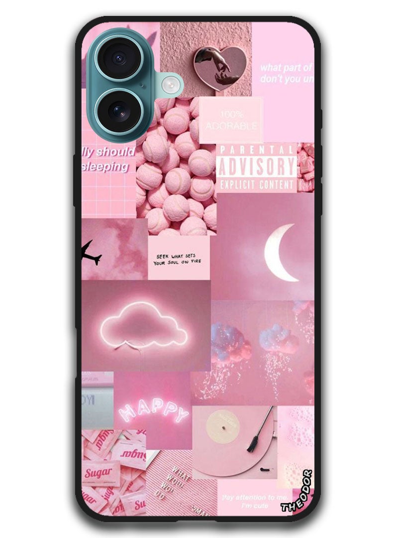 Theodor Protective Case Anti Scratch Shock Proof Bumper Cover For iPhone 16 (6.1)-inch Random Asthetic - Image 1