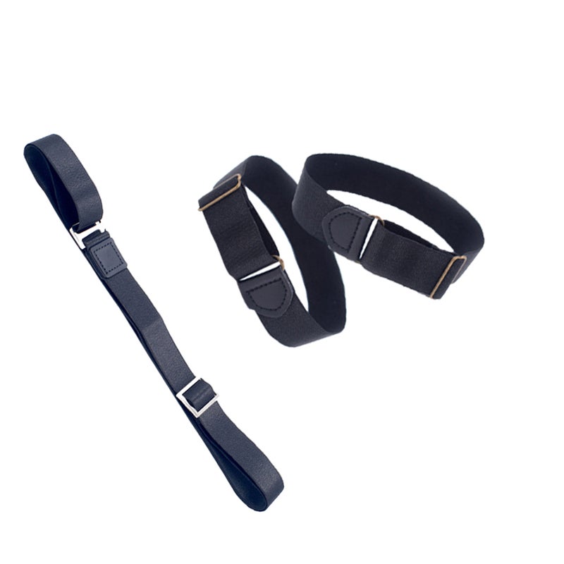 2.5cm Unisex Shirt Stay Belt Shirt Lock Belt Shirt Armband Non Wrinkle Resistant for Adults - Image 2