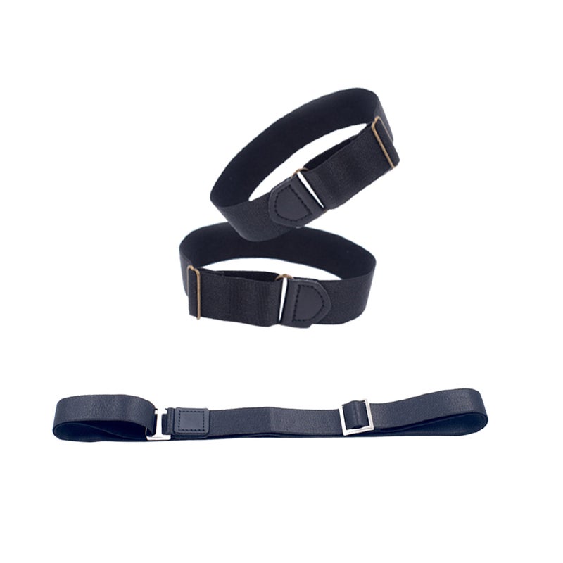 2.5cm Unisex Shirt Stay Belt Shirt Lock Belt Shirt Armband Non Wrinkle Resistant for Adults - Image 3