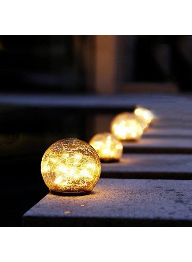 Solar Glass Ball Garden Light: Outdoor  Courtyard Decoration - Image 2