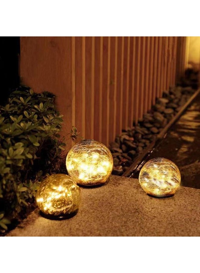 Solar Glass Ball Garden Light: Outdoor  Courtyard Decoration - Image 1