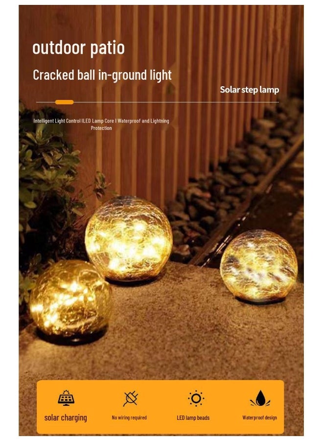 Solar Glass Ball Garden Light: Outdoor  Courtyard Decoration - Image 5