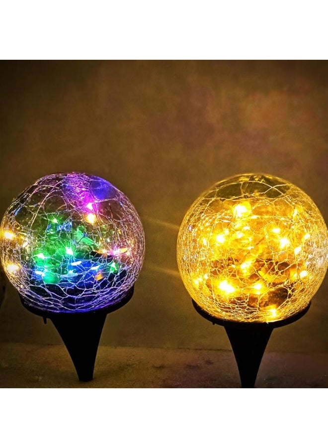 Solar Glass Ball Garden Light: Outdoor  Courtyard Decoration - Image 3