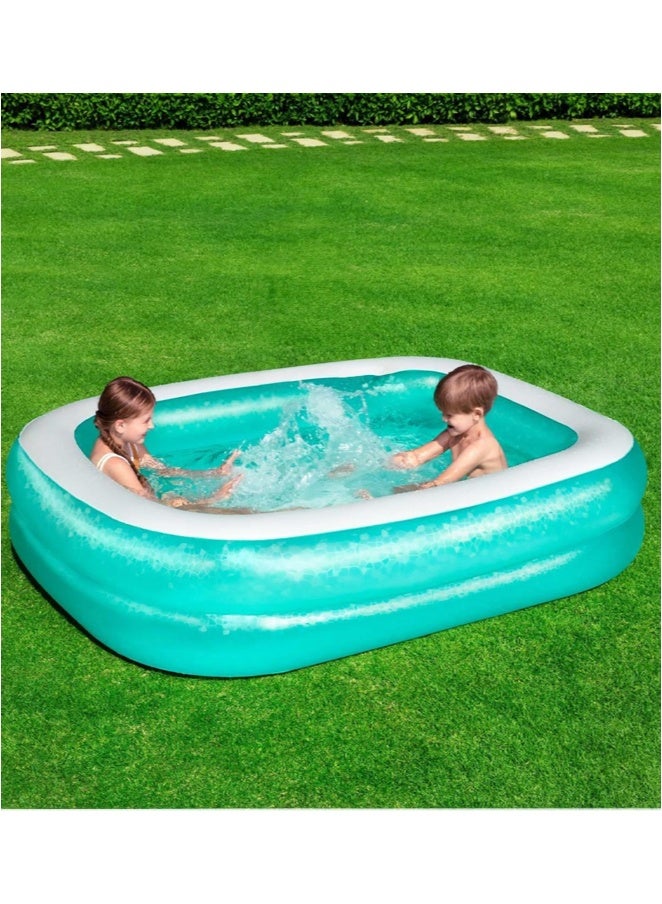 كادي ون حوض سباحة جانبي ناعم قابل للنفخ مقاس 201x150 x 51 سم، مسبح أطفال - Image 4