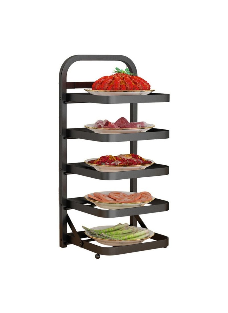 Dish Holder Stainless Steel 5 Shelves Black Color - pzsku/ZCE67E610E5DDE3AA3CE4Z/45/_/1676807307/7a89ea97-bf40-4895-a0f0-35eaff686d2e