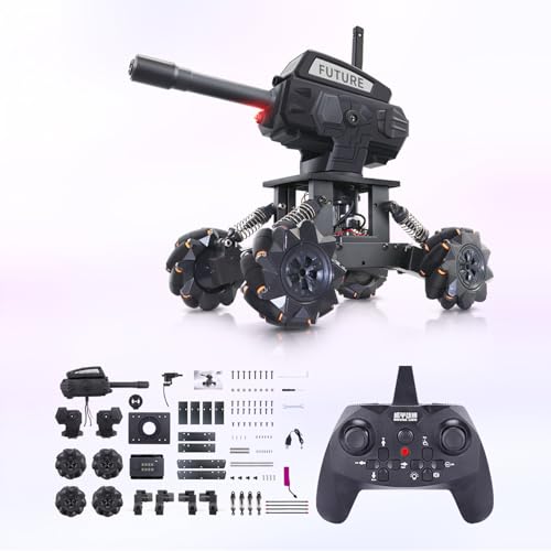 VANLINNY Robot Kits360 Drifting RC Tank ToyScience Projects for Ages 13 STEM Educational Kit for Beginner10 mph Fast DIY Remote Control CarProgrammableRechargeable for Birthday - Image 1