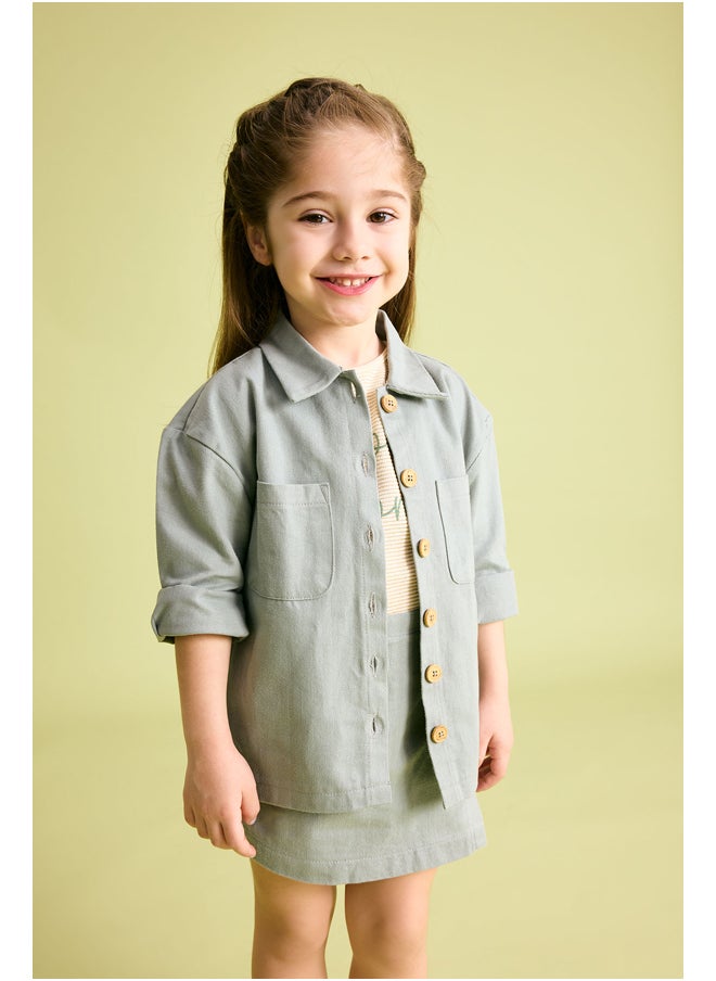 DeFacto - Babygirl Regular Fit Woven Long Sleeve Shirt - Image 1