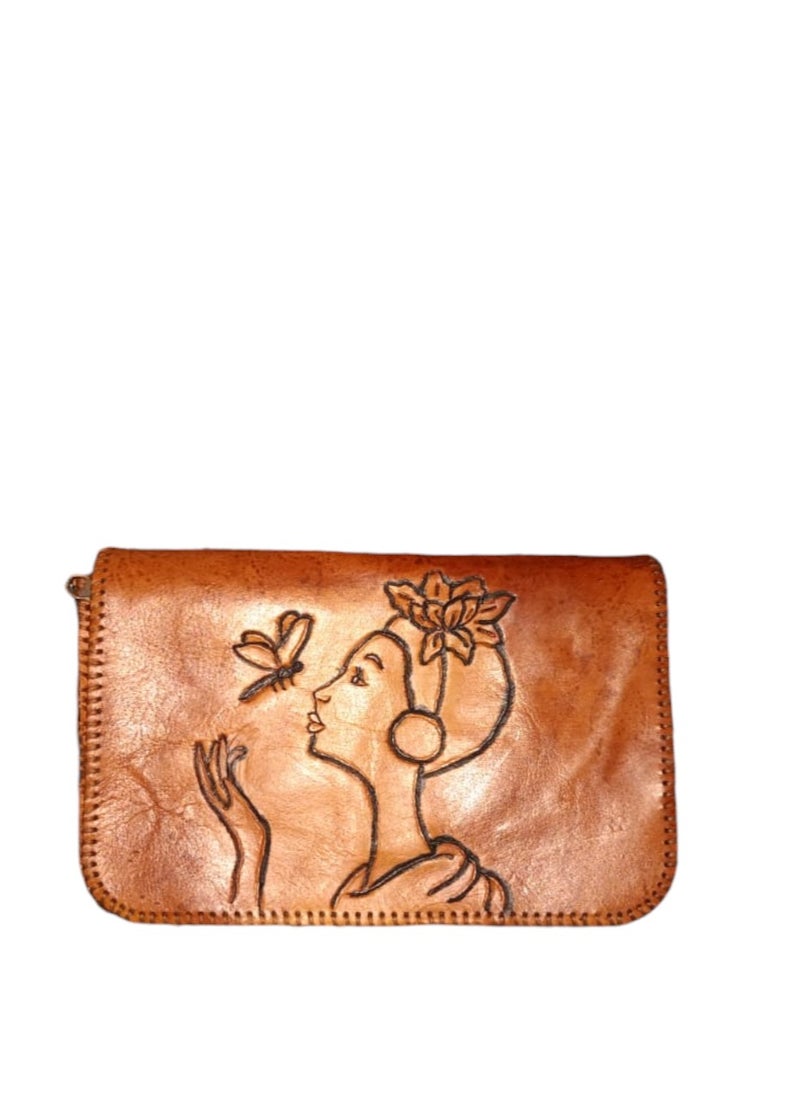 Sheer Fashionable Leather Crossbody Bag  - Image 1