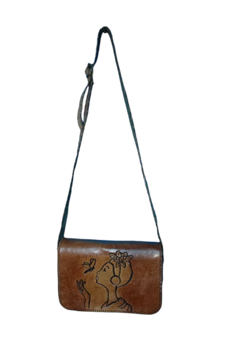 Sheer Fashionable Leather Crossbody Bag  - Image 2