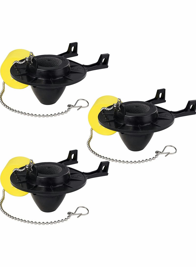 Zikra 3 Pcs Toilet Flapper Replacement Universal Flapper and Chain with Float 2-Inch Flush Valves Water Saving High Performance Easy to Install - Image 1