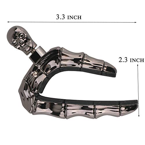 Koldot Guitar Capo Skull Capo for Acoustic and Electric Guitar Skeleton Head Ukulele Capo for Banjo Mandolin Bass and Classical Guitar Comes with 5 Picks - Image 2