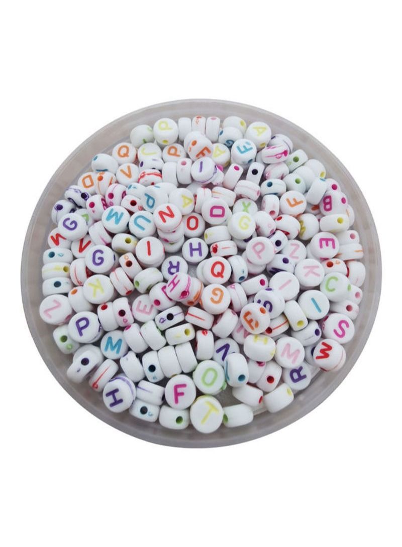 NIBEMINENT Round Alphabet Acrylic Bead Set - Image 2