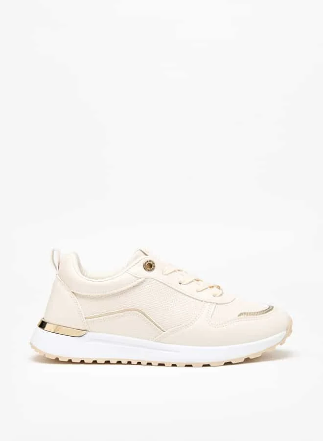 Celeste Women's Textured Sneakers with Lace-Up Closure