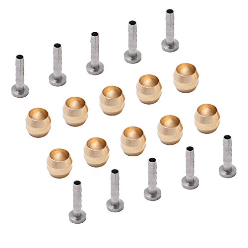 Dymoece Bicycle Brake Olive and Brass Connecting Insert Kit for Shimano BH90 Bike Hydraulic Disc Brake Hose - Image 1