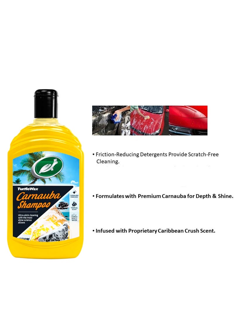 TURTLE CARNAUBA WASH and WAX CAR SHAMPOO 500ml Turtle Wax  - Image 4