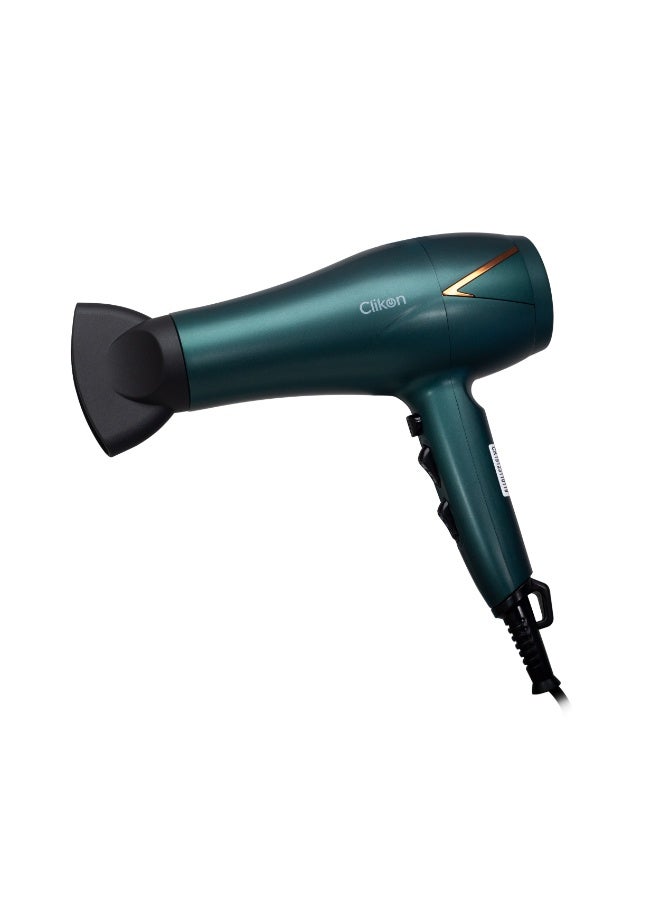 Clikon Professional Hair Dryer 2000W DC Motor with 2 Speed Settings, 3 Heat Levels, Cool Shot Button, Overheating Protection & Concentrator Nozzle, CK3309 - Image 3