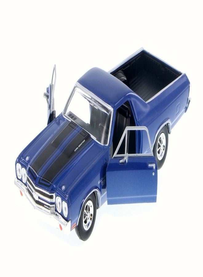 MOTORMAX Motor Max 1970 Chevy El Camino, Blue 79347-1/24 Scale Diecast Model Toy Car but NO Box